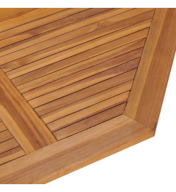 Ensemble à dîner d'extérieur pliable 5 pcs Bois solide de teck