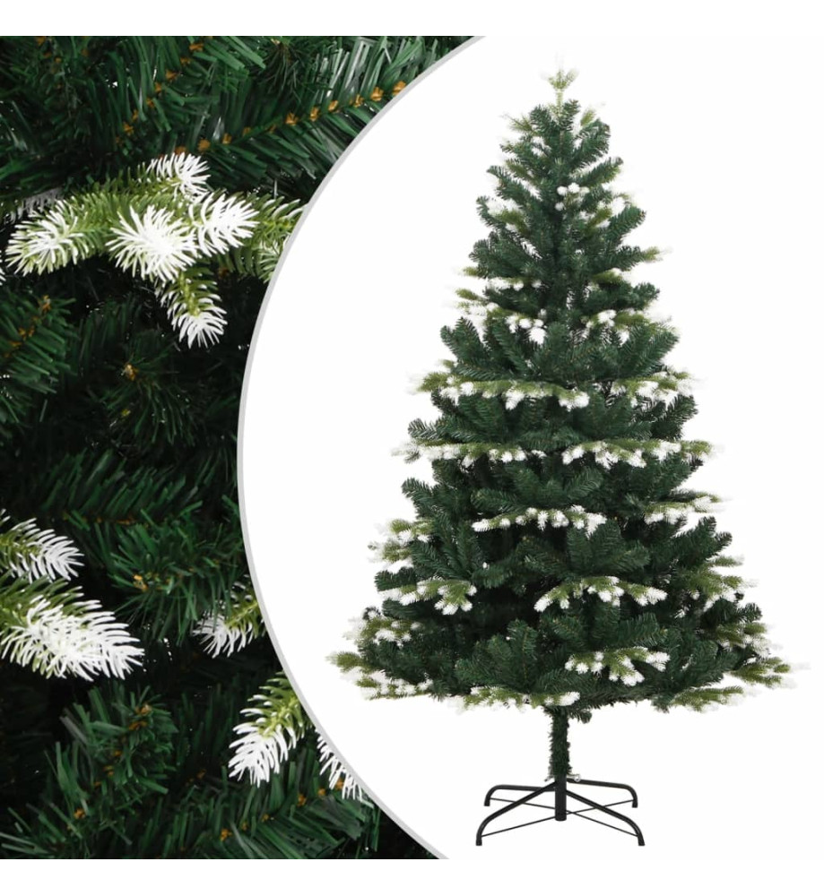 Sapin de Noël artificiel à charnières avec neige floquée 120 cm