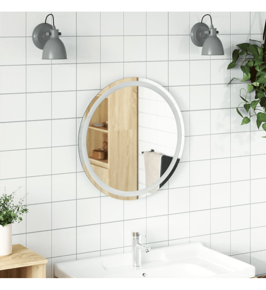 Miroir de salle de bain à LED 60 cm rond