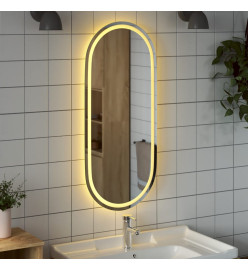 Miroir de salle de bain à LED 100x45 cm ovale