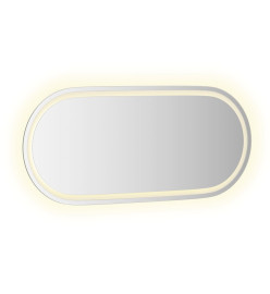 Miroir de salle de bain à LED 100x45 cm ovale