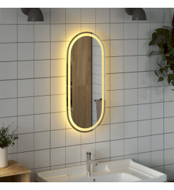 Miroir de salle de bain à LED 80x35 cm ovale