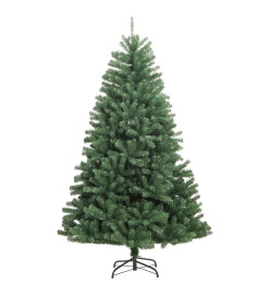 Sapin de Noël artificiel à charnières avec support vert 240 cm