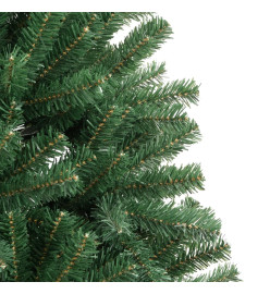 Sapin de Noël artificiel à charnières avec support vert 240 cm