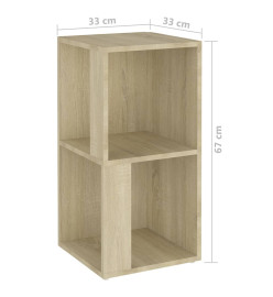 Armoire d'angle Chêne sonoma 33x33x67 cm Aggloméré