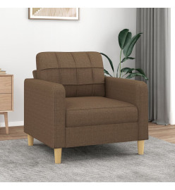 Fauteuil Marron 60 cm Tissu