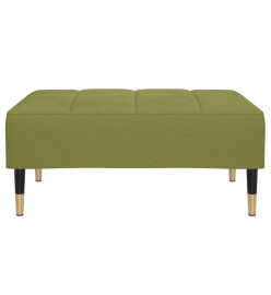 Repose-pied Vert clair 78x56x32 cm Velours