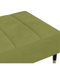 Repose-pied Vert clair 78x56x32 cm Velours