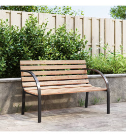 Banc de jardin 120 cm Bois et fer