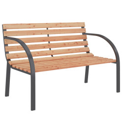 Banc de jardin 120 cm Bois et fer