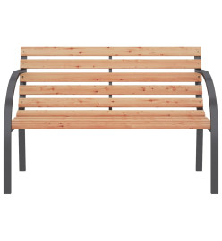 Banc de jardin 120 cm Bois et fer