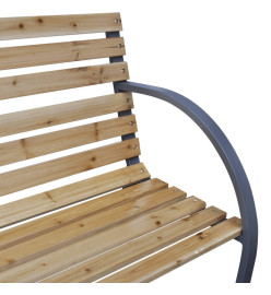 Banc de jardin 120 cm Bois et fer
