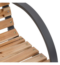 Banc de jardin 120 cm Bois et fer