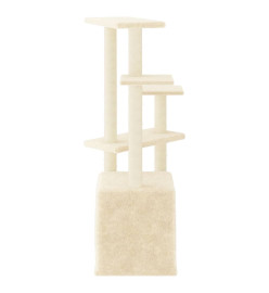 Arbre à chat avec griffoirs en sisal crème 107,5 cm