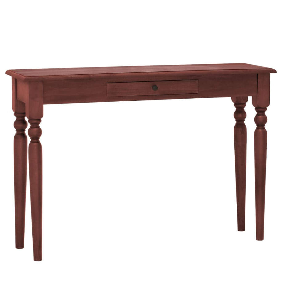 Table console Marron classique 110x30x75cm Bois d'acajou massif