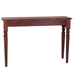 Table console Marron classique 110x30x75cm Bois d'acajou massif