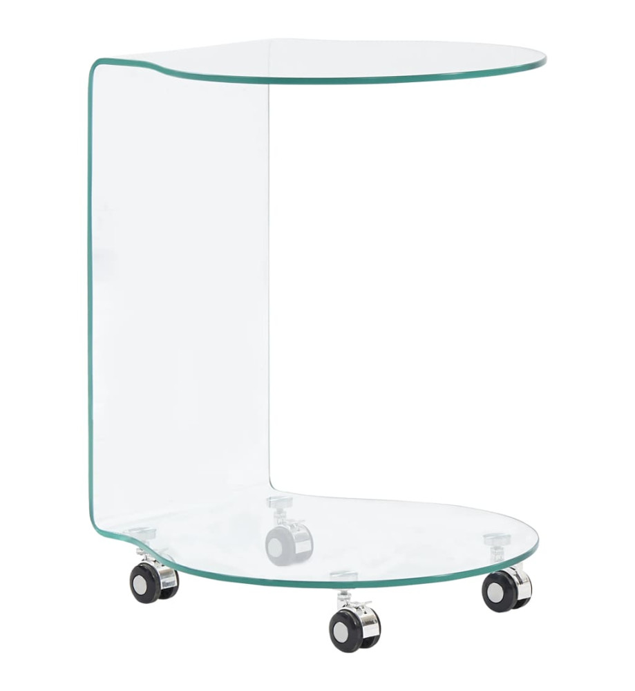 Table basse 45 x 40 x 58 cm Verre trempé