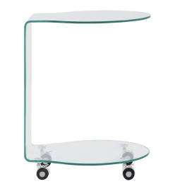 Table basse 45 x 40 x 58 cm Verre trempé