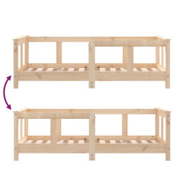 Cadre de lit pour enfant 70x140 cm bois de pin massif