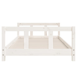 Cadre de lit pour enfants blanc 90x200 cm bois de pin massif