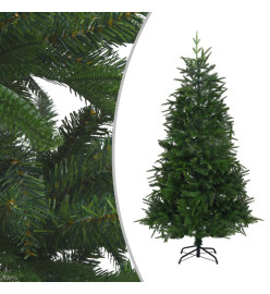 Arbre de Noël artificiel avec LED et boules Vert 210 cm PVC PE