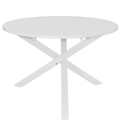 Mobilier de salle à manger 5 pcs MDF Blanc