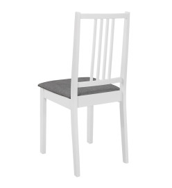 Mobilier de salle à manger 5 pcs MDF Blanc