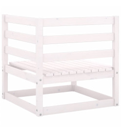 Canapé d'angle de jardin coussins anthracite Bois de pin massif