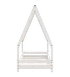 Cadre de lit pour enfant blanc 70x140 cm bois de pin massif