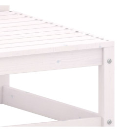 Canapé d'angle de jardin coussins anthracite Bois de pin massif