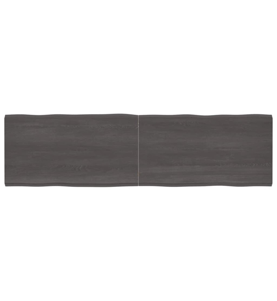 Dessus de table bois chêne massif traité bordure assortie