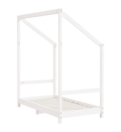 Cadre de lit pour enfant blanc 70x140 cm bois de pin massif