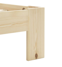 Cadre de lit Bois de pin massif 180 x 200 cm