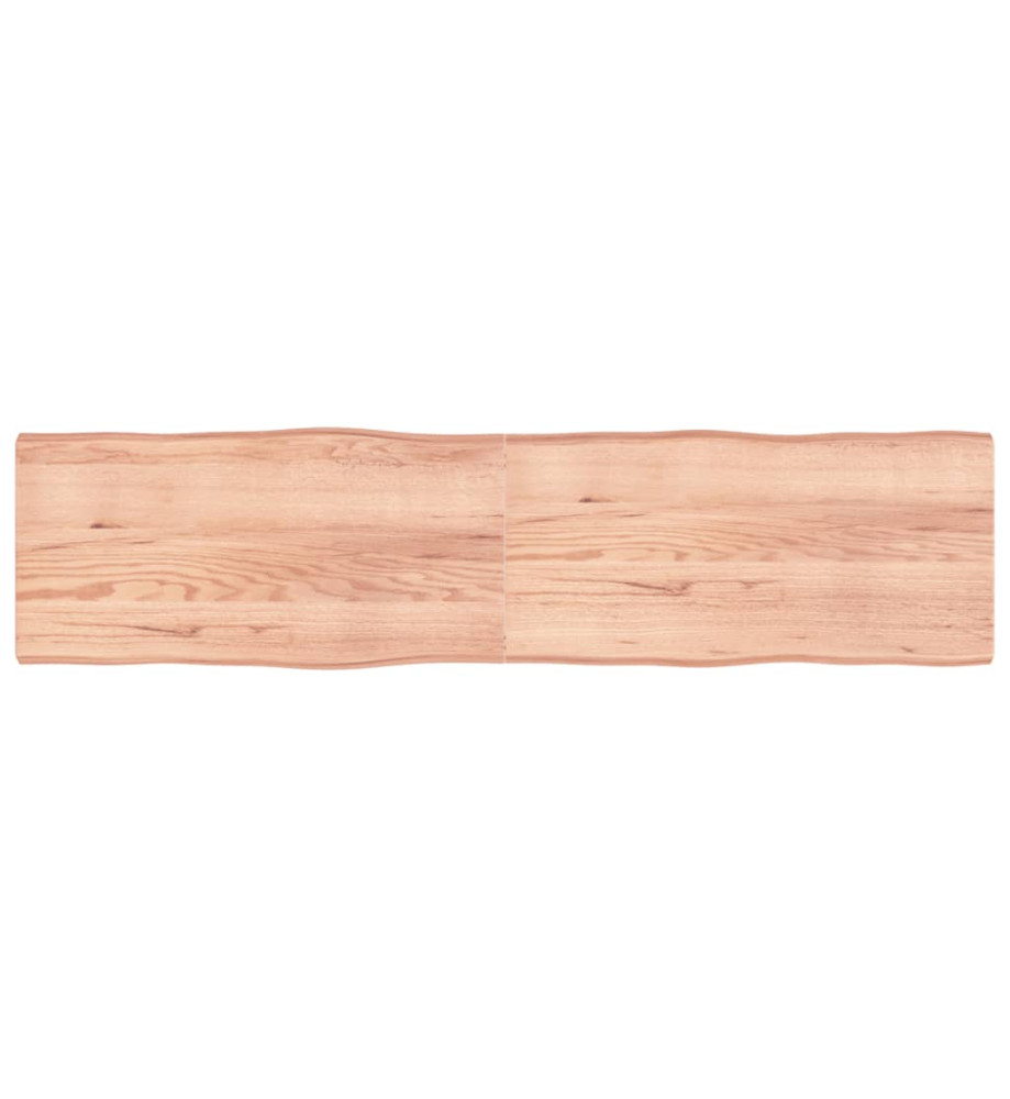 Dessus de table bois chêne massif traité bordure assortie