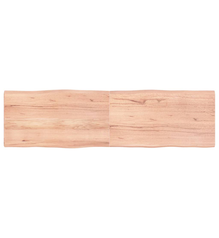 Dessus de table bois chêne massif traité bordure assortie