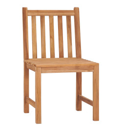 Ensemble de salle à manger de jardin 5 pcs Bois de teck solide