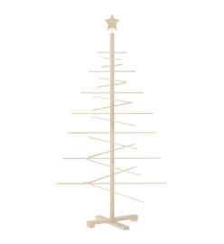 Arbre de Noël en bois pour décoration 150 cm bois massif de pin