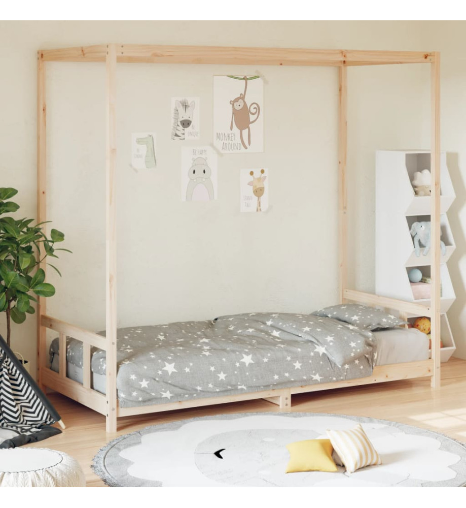 Cadre de lit pour enfant 90x190 cm Bois de pin massif