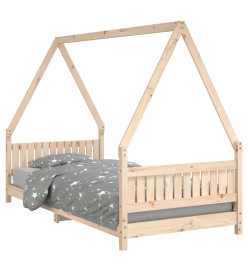 Cadre de lit pour enfants 90x200 cm bois de pin massif