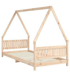 Cadre de lit pour enfants 90x200 cm bois de pin massif