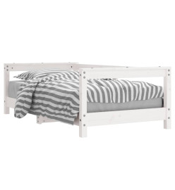 Cadre de lit pour enfant blanc 70x140 cm bois de pin massif