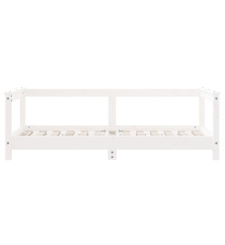 Cadre de lit pour enfant blanc 70x140 cm bois de pin massif