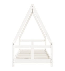 Cadre de lit pour enfants blanc 80x200 cm bois de pin massif