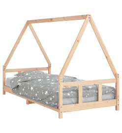 Cadre de lit pour enfants 90x200 cm bois de pin massif