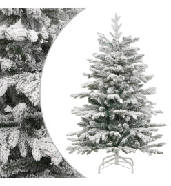 Sapin de Noël artificiel à charnières avec neige floquée 180 cm