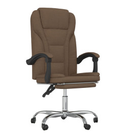 Fauteuil inclinable de bureau Marron Tissu