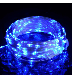 Guirlande lumineuse micro LED 40m 400 LED bleu 8 fonctions