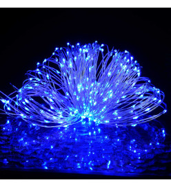 Guirlande lumineuse micro LED 40m 400 LED bleu 8 fonctions