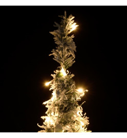 Sapin de Noël artificiel escamotable avec neige floquée 150 LED