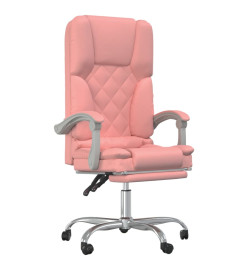 Fauteuil de massage inclinable de bureau Rose Similicuir